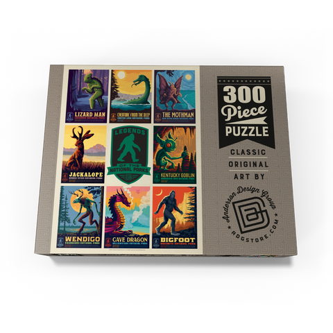 Legends Of The National Parks: Multi-Image Print - Edition 1, Vintage Poster 300 Jigsaw Puzzle box view3
