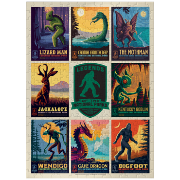 puzzleplate Legends Of The National Parks: Multi-Image Print - Edition 1, Vintage Poster 300 Jigsaw Puzzle
