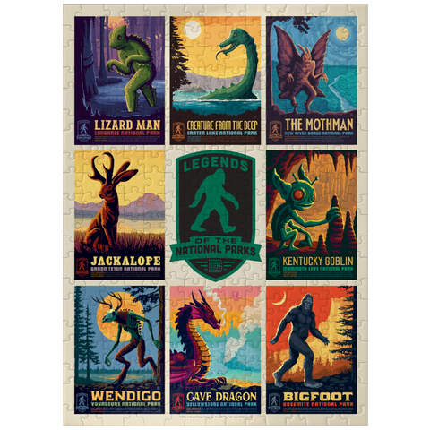 puzzleplate Legends Of The National Parks: Multi-Image Print - Edition 1, Vintage Poster 300 Jigsaw Puzzle