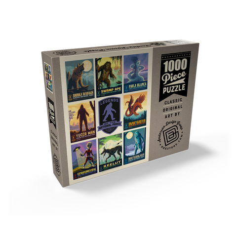 Legends Of The National Parks: Multi-Image Print - Edition 2, Vintage Poster 1000 Jigsaw Puzzle box view1