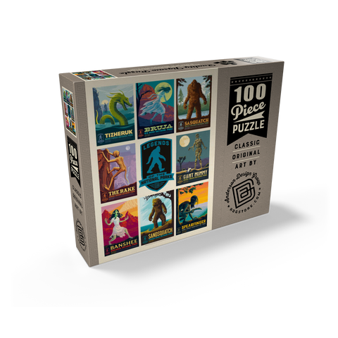 Legends Of The National Parks: Multi-Image Print - Edition 4, Vintage Poster 100 Jigsaw Puzzle box view1