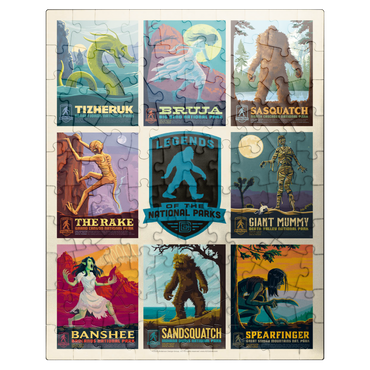 puzzleplate Legends Of The National Parks: Multi-Image Print - Edition 4, Vintage Poster 100 Jigsaw Puzzle