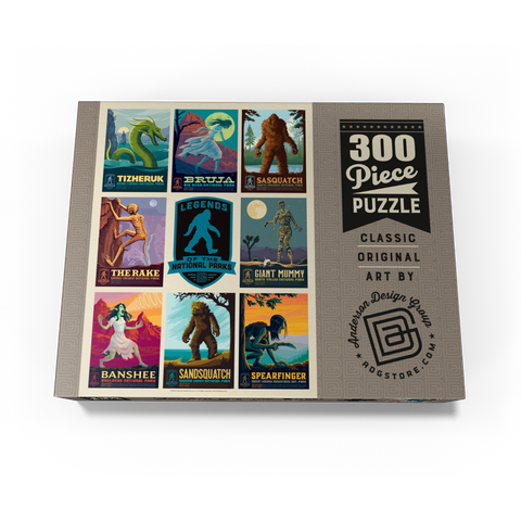 Legends Of The National Parks: Multi-Image Print - Edition 4, Vintage Poster 300 Jigsaw Puzzle box view3