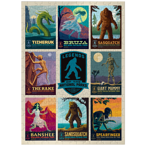 puzzleplate Legends Of The National Parks: Multi-Image Print - Edition 4, Vintage Poster 300 Jigsaw Puzzle