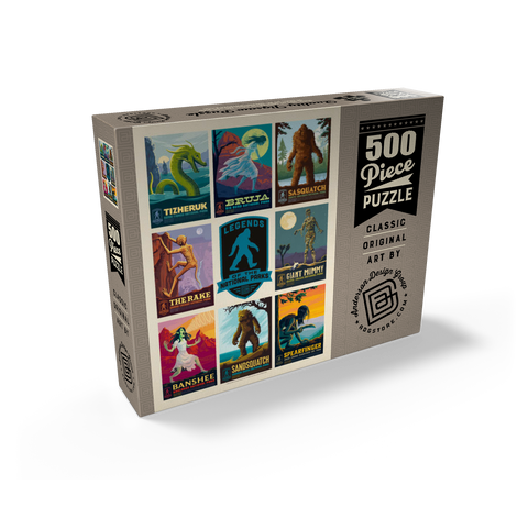 Legends Of The National Parks: Multi-Image Print - Edition 4, Vintage Poster 500 Jigsaw Puzzle box view1