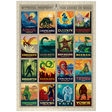 puzzleplate Mythical Creatures From Around The World, Vintage Poster 300 Jigsaw Puzzle