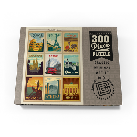 World Travel: Multi-Image Print - Edition 1, Vintage Poster 300 Jigsaw Puzzle box view3