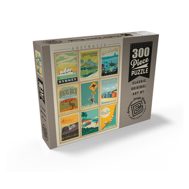 Australia: Multi-Image Print, Vintage Poster 300 Jigsaw Puzzle box view2