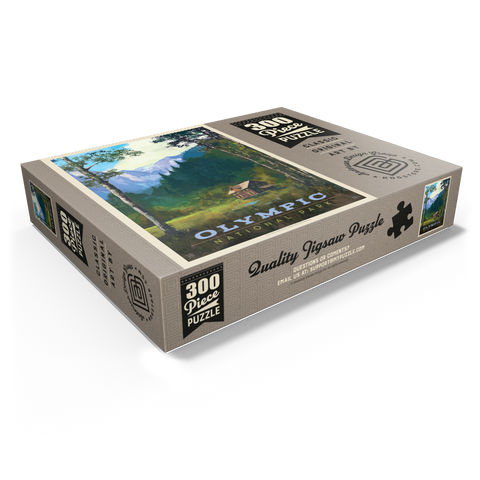 Olympic National Park: Enchanted Valley Chalet, Vintage Poster 300 Jigsaw Puzzle box view1