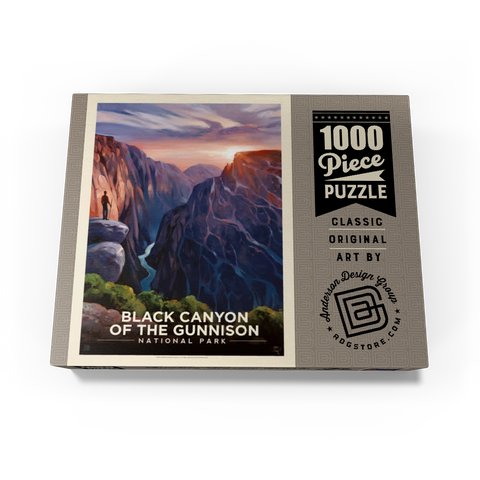 Black Canyon Of The Gunnison National Park: River View, Vintage Poster 1000 Jigsaw Puzzle box view3