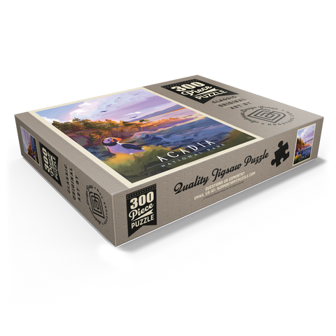 Acadia National Park: Puffin Paradise, Vintage Poster 300 Jigsaw Puzzle box view1
