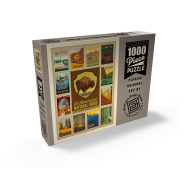 National Parks Collector Series - Edition 1, Vintage Poster 1000 Jigsaw Puzzle box view2