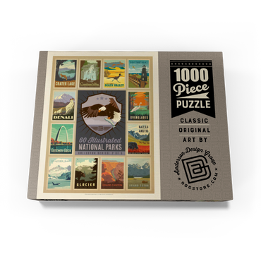 National Parks Collector Series - Edition 2, Vintage Poster 1000 Jigsaw Puzzle box view3