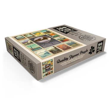 National Parks Collector Series - Edition 2, Vintage Poster 100 Jigsaw Puzzle box view1