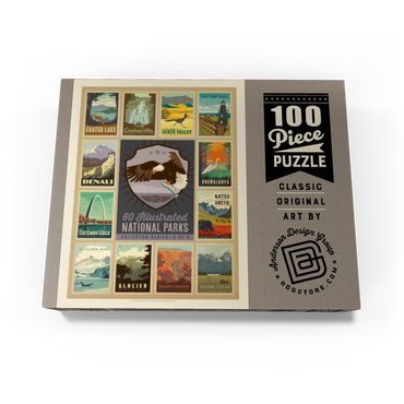 National Parks Collector Series - Edition 2, Vintage Poster 100 Jigsaw Puzzle box view3