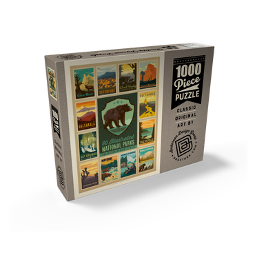 National Parks Collector Series - Edition 3, Vintage Poster 1000 Jigsaw Puzzle box view2