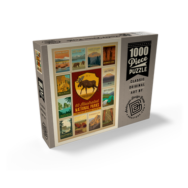 National Parks Collector Series - Edition 4, Vintage Poster 1000 Jigsaw Puzzle box view2