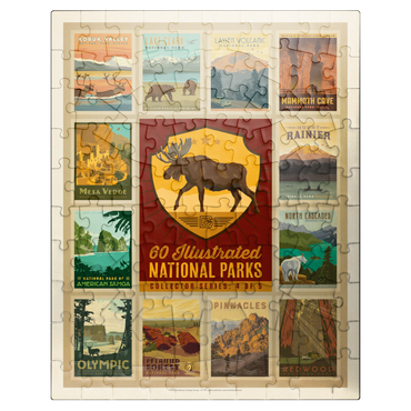 puzzleplate National Parks Collector Series - Edition 4, Vintage Poster 100 Jigsaw Puzzle