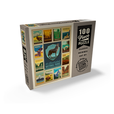 National Parks Collector Series - Edition 5, Vintage Poster 100 Jigsaw Puzzle box view2