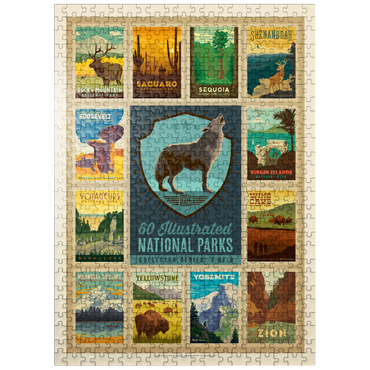 puzzleplate National Parks Collector Series - Edition 5, Vintage Poster 500 Jigsaw Puzzle