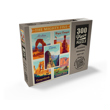 The Mighty Five: Utah National Parks, Vintage Poster 300 Jigsaw Puzzle box view2