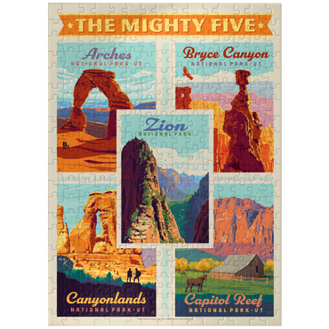 puzzleplate The Mighty Five: Utah National Parks, Vintage Poster 300 Jigsaw Puzzle