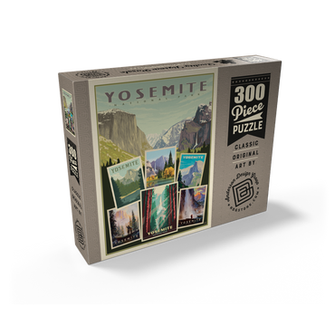 Yosemite National Park: Collage Print, Vintage Poster 300 Jigsaw Puzzle box view2