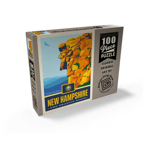 New Hampshire: The Granite State 100 Jigsaw Puzzle box view2