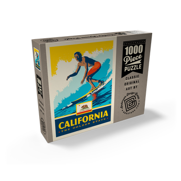 California: The Golden State (Surfer) 1000 Jigsaw Puzzle box view2