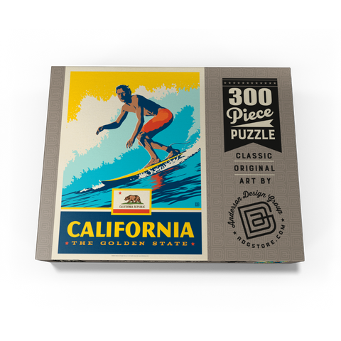 California: The Golden State (Surfer) 300 Jigsaw Puzzle box view3
