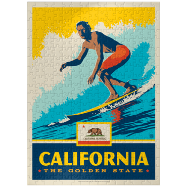 puzzleplate California: The Golden State (Surfer) 300 Jigsaw Puzzle