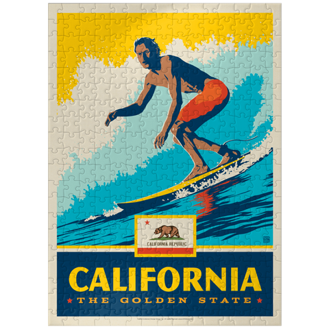 puzzleplate California: The Golden State (Surfer) 300 Jigsaw Puzzle