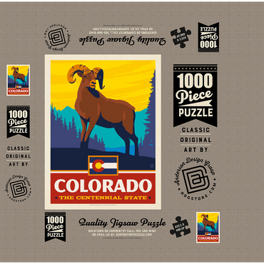Colorado: The Centennial State 1000 Jigsaw Puzzle box 3D Modell