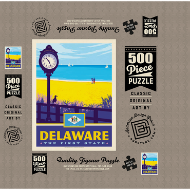 Delaware: The First State 500 Jigsaw Puzzle box 3D Modell