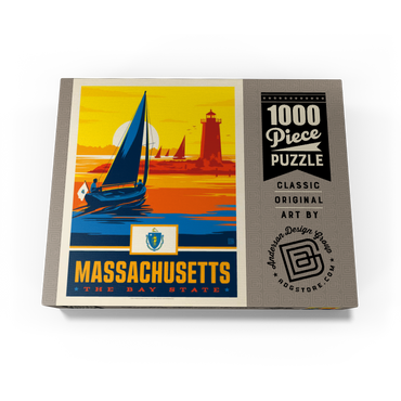 Massachusetts: The Bay State 1000 Jigsaw Puzzle box view3