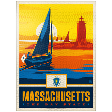 puzzleplate Massachusetts: The Bay State 1000 Jigsaw Puzzle