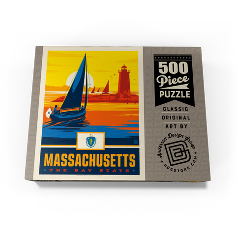 Massachusetts: The Bay State 500 Jigsaw Puzzle box view3
