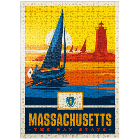 puzzleplate Massachusetts: The Bay State 500 Jigsaw Puzzle