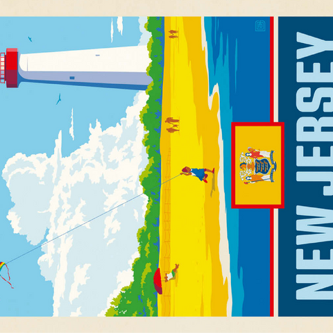 New Jersey: The Garden State 100 Jigsaw Puzzle 3D Modell