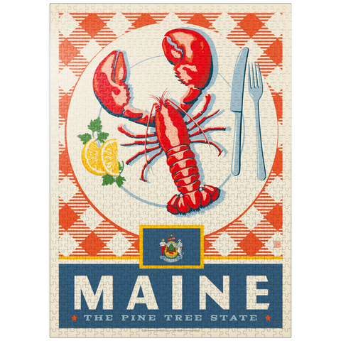 puzzleplate Maine: The Pine Tree State 1000 Jigsaw Puzzle