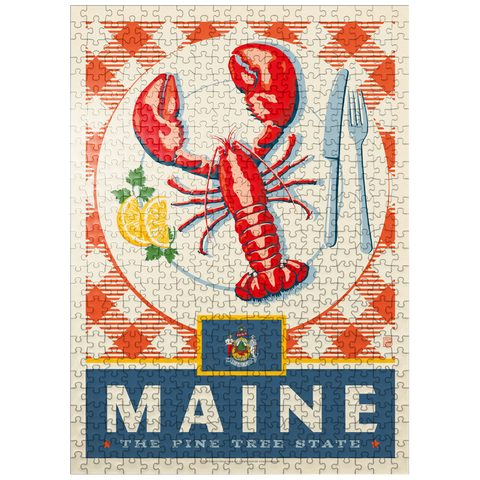 puzzleplate Maine: The Pine Tree State 500 Jigsaw Puzzle