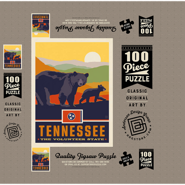 Tennessee: The Volunteer State 100 Jigsaw Puzzle box 3D Modell