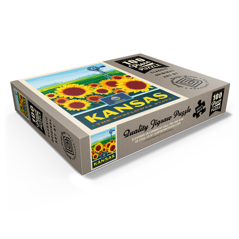 Kansas: The Sunflower State 100 Jigsaw Puzzle box view1