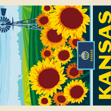 Kansas: The Sunflower State 100 Jigsaw Puzzle 3D Modell