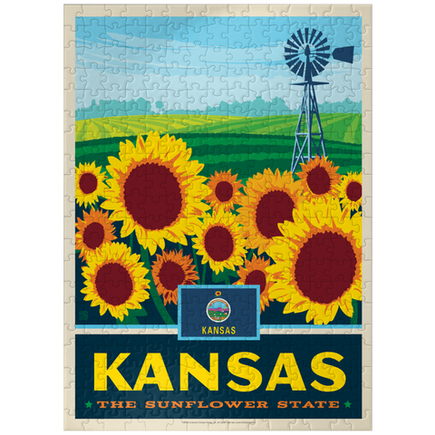 puzzleplate Kansas: The Sunflower State 300 Jigsaw Puzzle