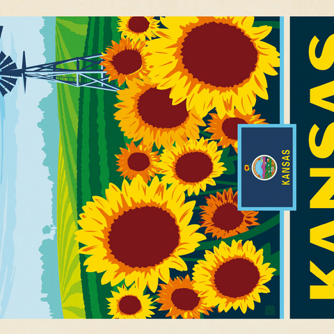 Kansas: The Sunflower State 500 Jigsaw Puzzle 3D Modell