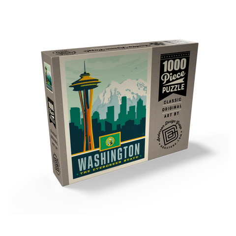 Washington: The Evergreen State 1000 Jigsaw Puzzle box view2