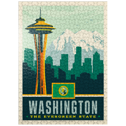 puzzleplate Washington: The Evergreen State 500 Jigsaw Puzzle