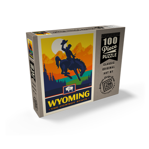 Wyoming: The Cowboy State 100 Jigsaw Puzzle box view2