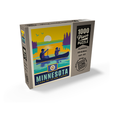 Minnesota: Land of 10,000 Lakes 1000 Jigsaw Puzzle box view2
